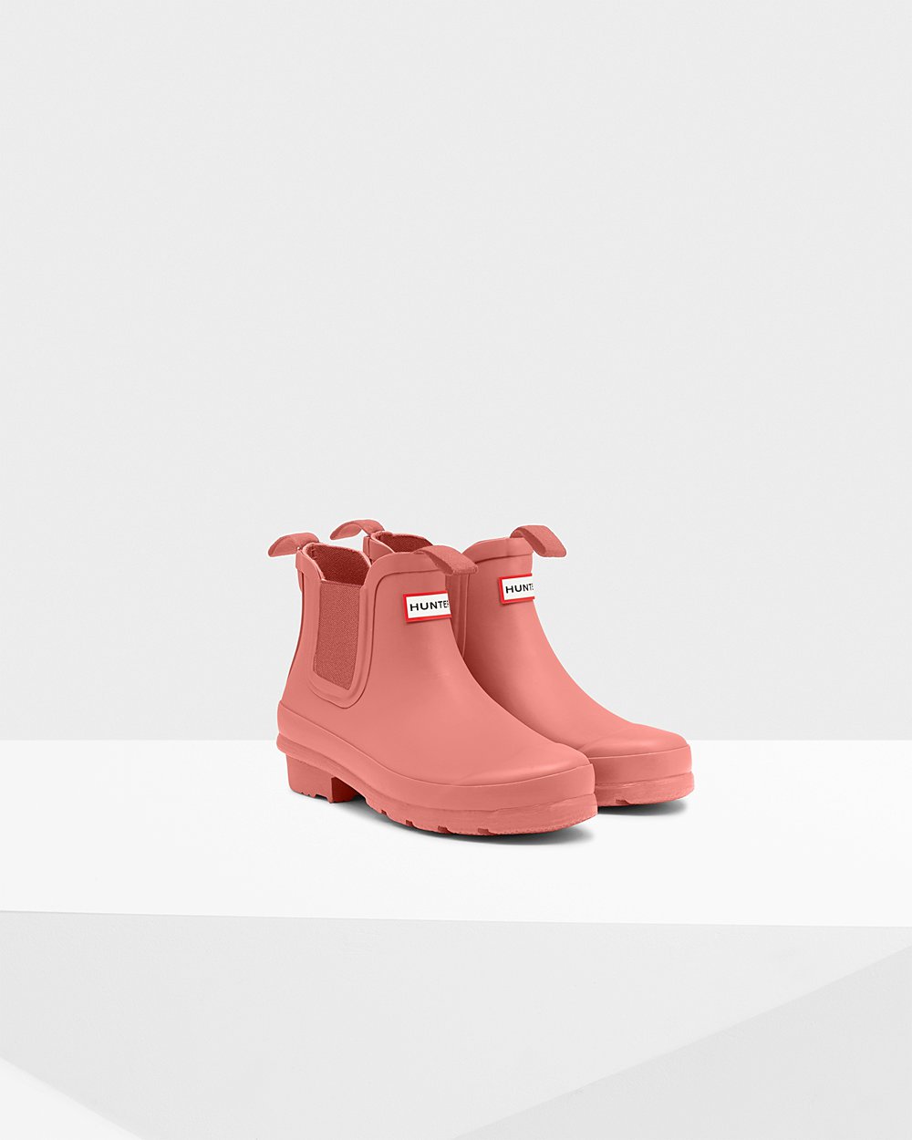 Kids Chelsea Boots - Hunter Original Big (35TSQYRGW) - Pink